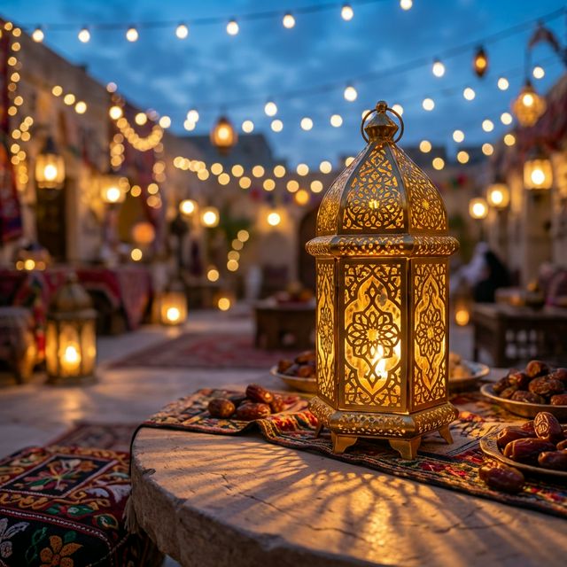 Ramadan lantern AI prompt preview